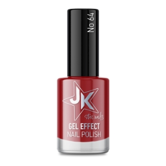 Εικόνα της JK 64 Gel Effect Nail Polish - Σκούρο Κόκκινο 12ml
