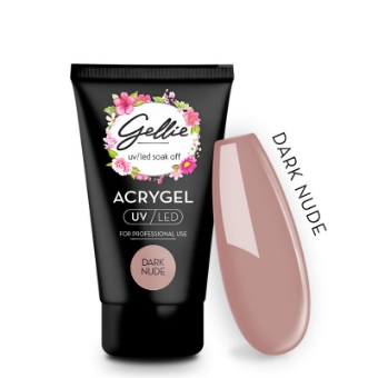 Εικόνα της Gellie Acrygel Dark Nude - Ροδακινί Nude 30ml