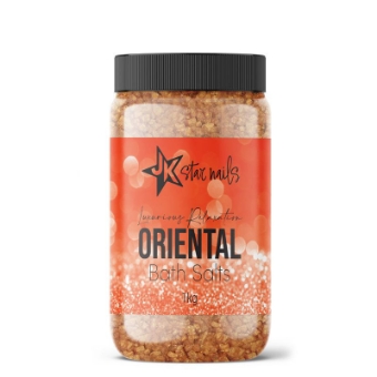 Εικόνα της JK Starnails Oriental Bath Salt - Άλατα Ποδιών με άρωμα και Shimmer 1kg