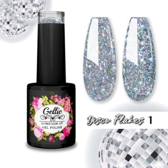 Picture of Gellie Disco Flakes 1 Silver with flash effect