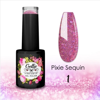 Εικόνα της JK Starnails Pixie Sequin 01 Gellie flash effect - Ροζ Μωβ 10ml