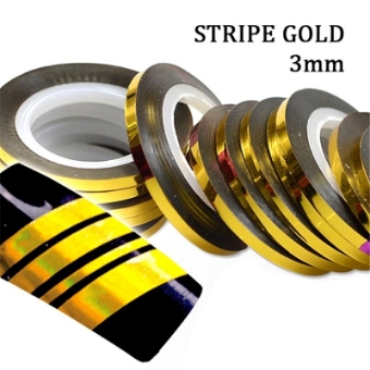 Εικόνα της JK Starnails Gold Stripe - Αυτοκόλλητη Ταινία gold για τα Νύχια 3mm