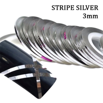 Εικόνα της JK Starnails Silver Stripe - Αυτοκόλλητη Ταινία silver για τα Νύχια 3mm