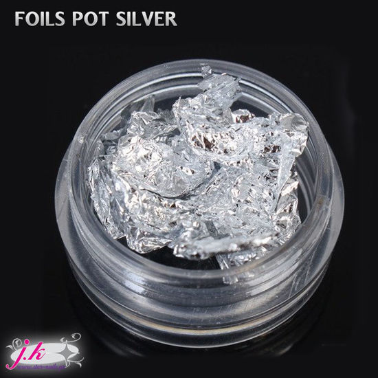 Εικόνα της JK Starnails Silver Foils Pot - Χρυσό