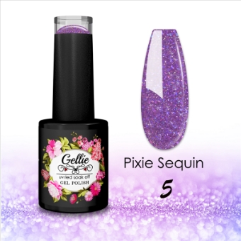 Εικόνα της JK Starnails Pixie Sequin 05 Gellie flash effect - Σκούρο Μωβ 10ml