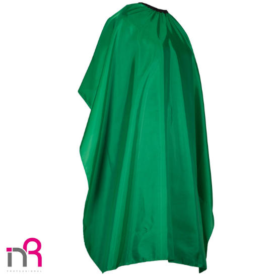 Εικόνα της Haircut Cape Synthetic Dark Green - Μπέρτα Κουρέματος Συνθετική με Λάστιχο Πράσινο Σκούρο