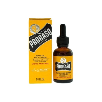 Εικόνα της PRORASO Beard Oil Wood & Spice - Λάδι για Γένια 30ml