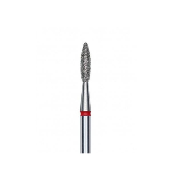 Εικόνα της STALEKS FA10R021/8 Pro Expert Diamond Nail Drill 2.1mm - Φρεζάκι Φλόγα Διαμαντέ (κόκκινο)