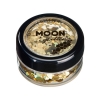 Εικόνα της Moon Glitter Holographic Chunky Glitter Ασημί-Χρυσό & Fix Gel Pack