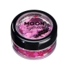 Εικόνα της Moon Glitter Holographic Chunky Glitter Ροζ-Ροζ Χρυσό & Fix Gel Pack