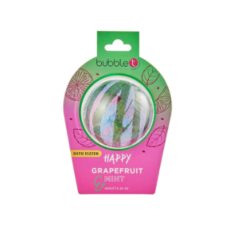Εικόνα της Bubble T Bath Bomb Fizzer Grapefruit & Μέντα 150g