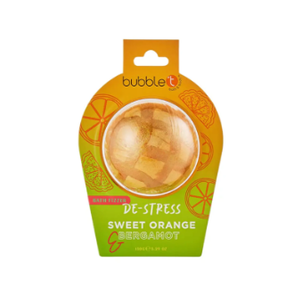 Εικόνα της Bubble T Bath Bomb Fizzer Πορτοκάλι & Περγαμόντο 150g